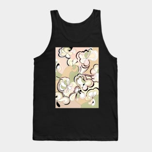 pastel geometric art deco design velvet Tank Top